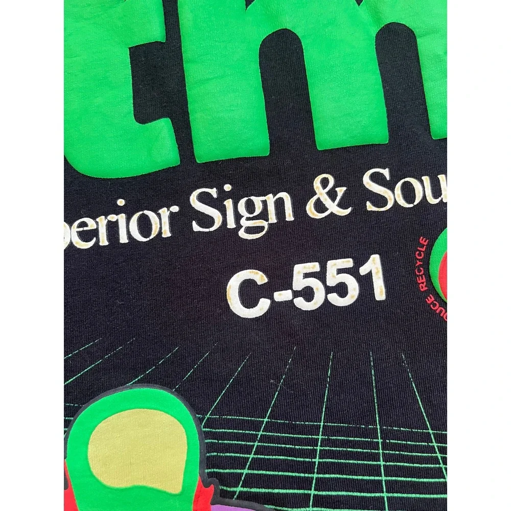 Chinatown Market CTM Superior Sign & Sound Graphic T-Shirt Black Mens Large